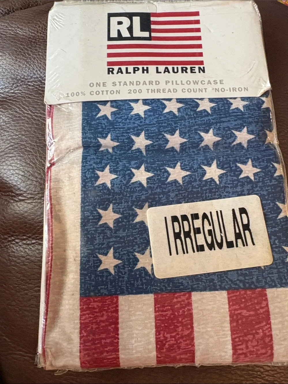 Ralph Lauren American Flag Pillowcase in Red, White & Blue